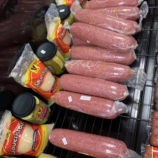 sausages and hot dogs