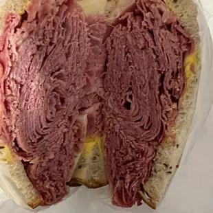 Giant Corned Beef and Swiss
