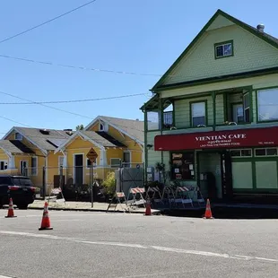 They're doing construction outside but they still open.