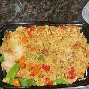 Shrimp pineapple fried rice