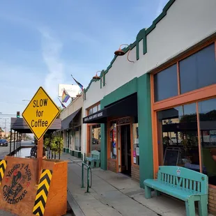 a low for coffee sign