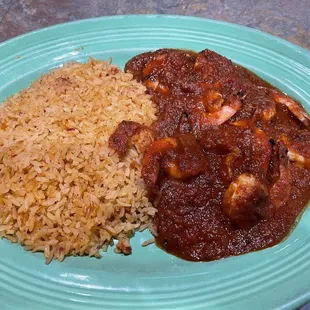 Camarones a la ketchup
