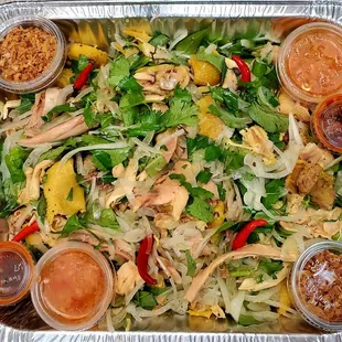 Shredded Chicken Salad Party Tray