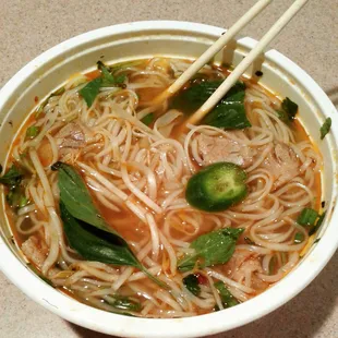 Lemongrass Pho with beef