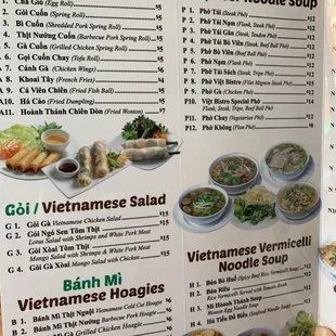 Viet Bistro menu