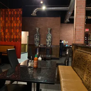 Dining area even though is kinda busy is very quiet and pleasant