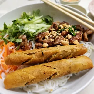 Dinner@Viet Chubby Boy 11/15/2023.I ordered their Vermicelli w/BBQ Chicken &amp; Spring Rolls. The Spring Rolls R made fresh here daily!Ty Kevin
