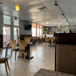 Clean interior and friendly staff.