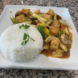 Stir Fry Veggies with Rice