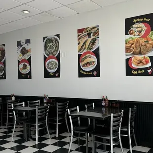 sushi and sashimi, interior