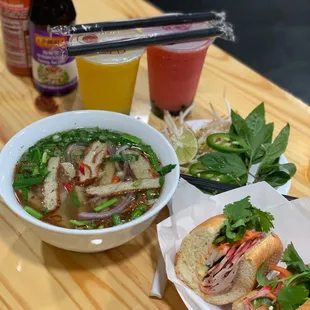 B1. Banh Mi Dac Biet, N1. Banh Canh Cha Ca