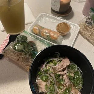 P1. Pho Tai, Sugar Cane A1. Goi Cuon