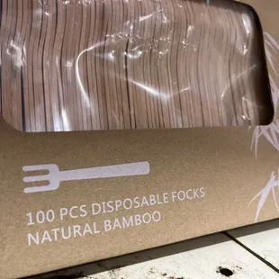 a box of bamboo sticks