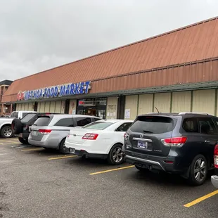 cars parked in a parking lot