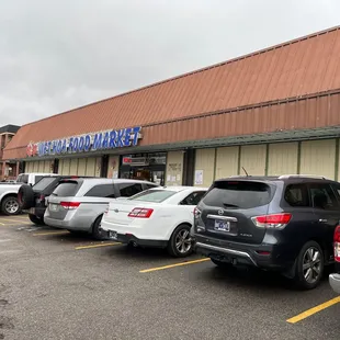 cars parked in a parking lot