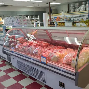 New fresh food coolers for the meat selection.