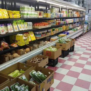 New fresh food coolers and frozen food freezers make the space really open up and see all the different foods.