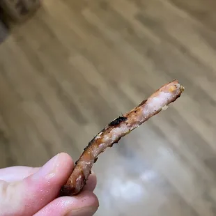 This is something you may have pulled off a coffee table. Certainly not the grilled "pork" you claim it is.