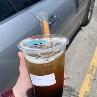 Honey Milk Tea with Boba