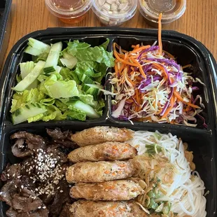 Beef noodles with GF rolls