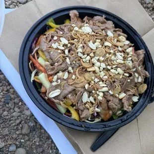 Rainbow Beef Salad...WOW good