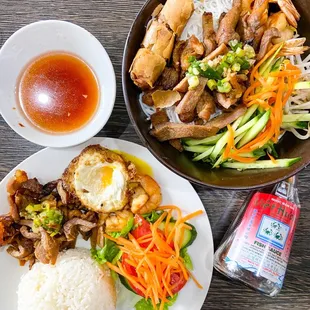 Combination noodles and combination rice