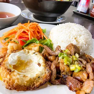 Combination rice platter