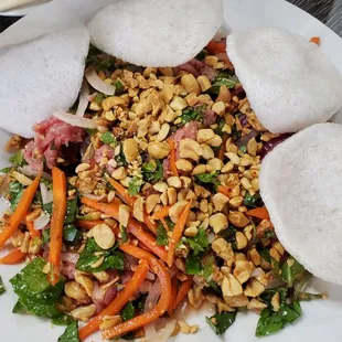 Beef Carpaccio (bo tai chanh, must get if u like rare beef)