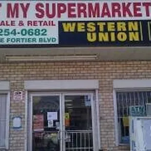 the front of the store