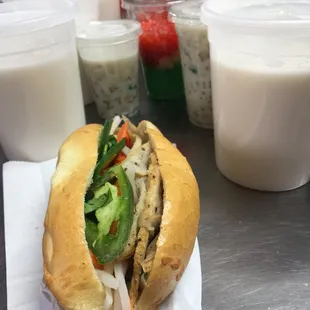 Fish Patty Banh Mi