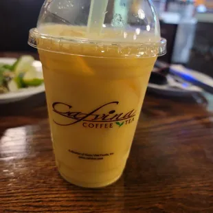 Can never go wrong with a mango milk tea