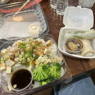 Tofu &quot;Build Your Own&quot; &amp; Tofu Spring Roll