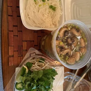 Pho vegan with all all the add-ins.