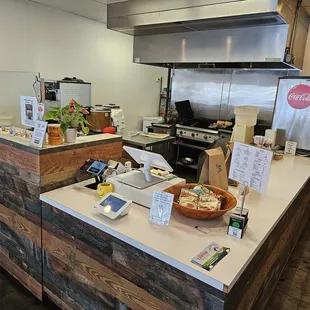 interior, bagels