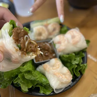 Shrimp spring rolls