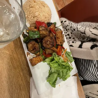 Spicy Basil Eggplant