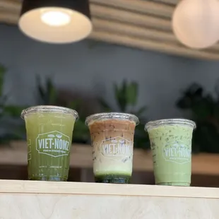 Matcha drinks