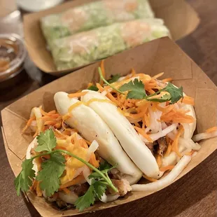 Chicken Bao, Summer Rolls