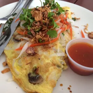 Rice Noodle Omelette