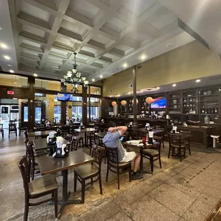 the interior of a restaurant