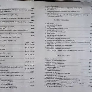 Take out menu pages two and three, December 2022