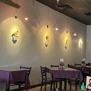 the interior of a restaurant
