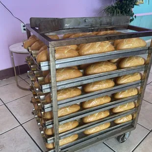 Fresh banh mi made to order .