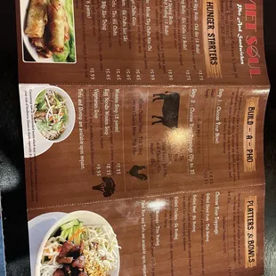 menu, tacos