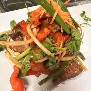 Sweat sour Tomato Pepper Steak