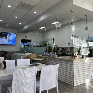 interior, sushi and sashimi