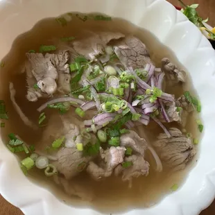 pho with eye of round and brisket