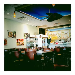 the interior of a restaurant