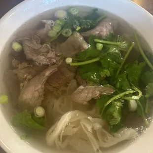 Trip, brisket and tendon pho