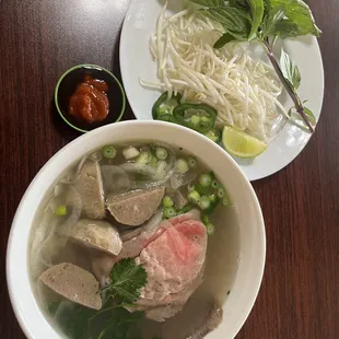 Special Pho with Meatball